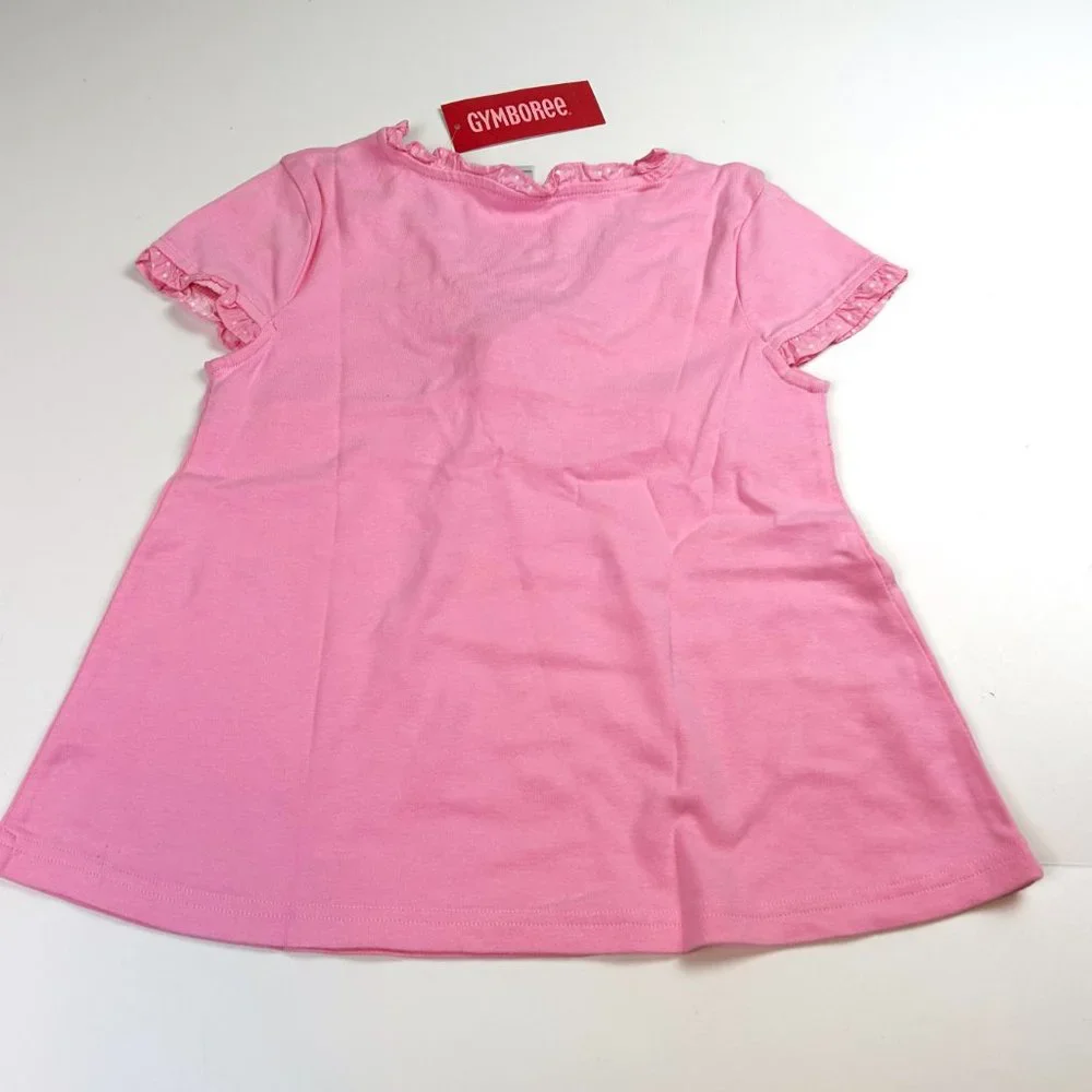 NWT Gymboree Girl Rose Print Bike Short & Rose Corsage A-Line Top Size 9
